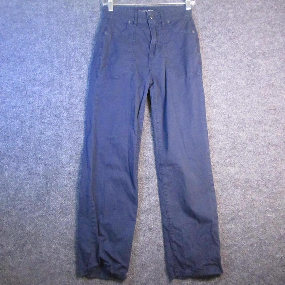 Veronica Beard Crosbie Wide Leg Crop Jeans Womens 24 Blue Navy High Rise Denim